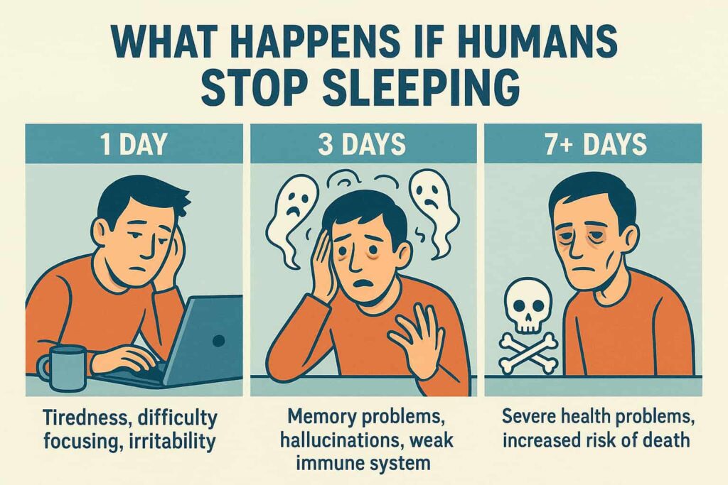 what happens if humans stop sleeping sleep schedule how to sleep well sleep medicine asif bc blogs curiouxify curious things in the world