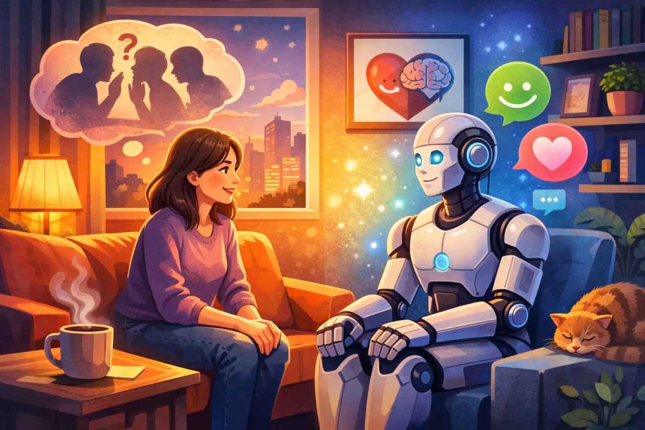 why robots feel emotionally safer than people illustration