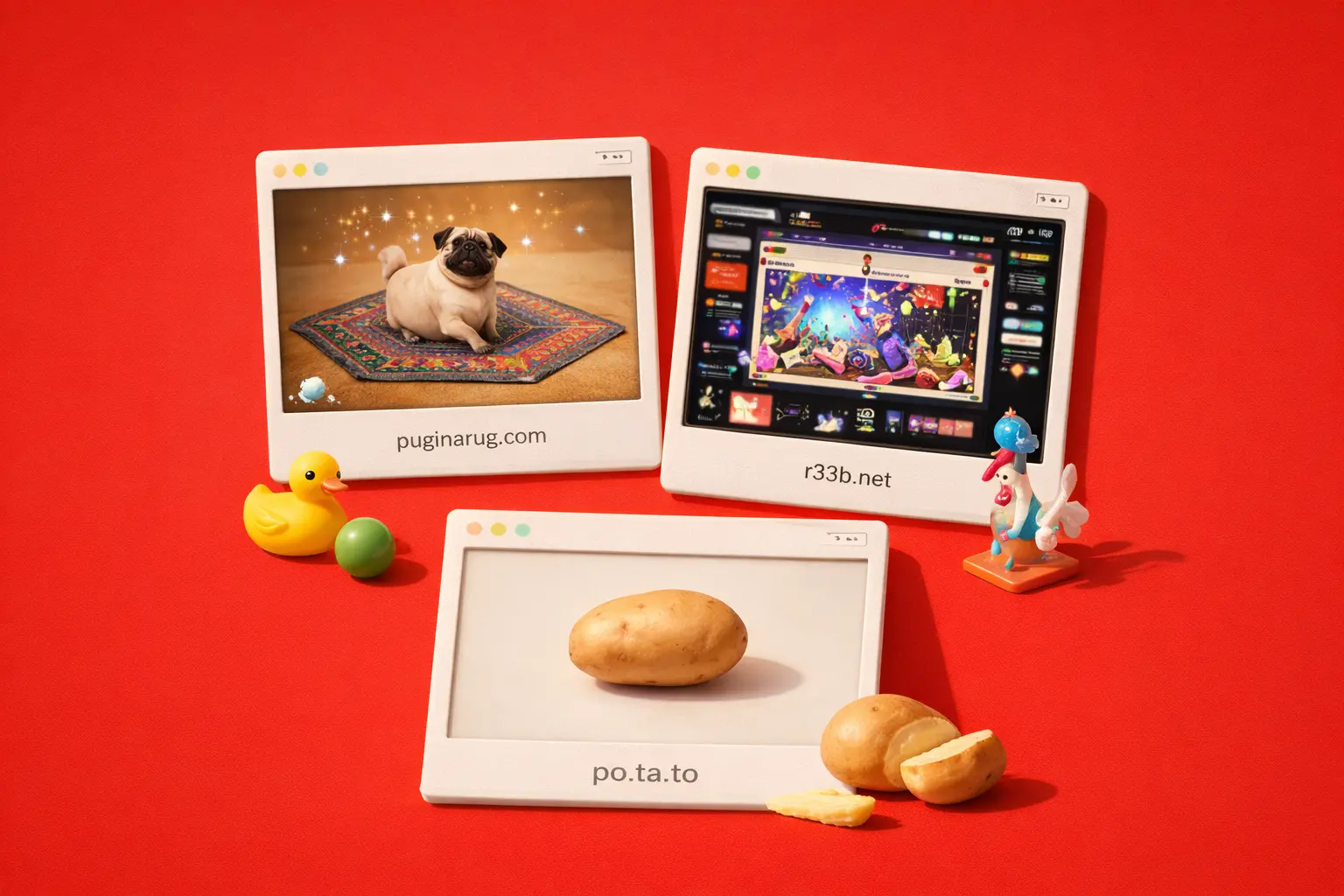 pointless websites examples to visit when bored including puginarug r33b and po ta to websites