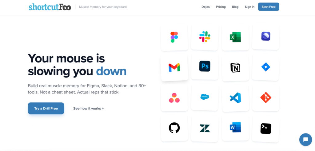 shortcutfoo.com unusual websites to learn keyboard shortcuts fast website loading
