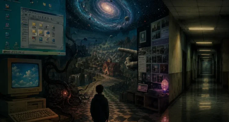 surreal liminal space websites featuring eerie digital worlds and abandoned internet experiences
