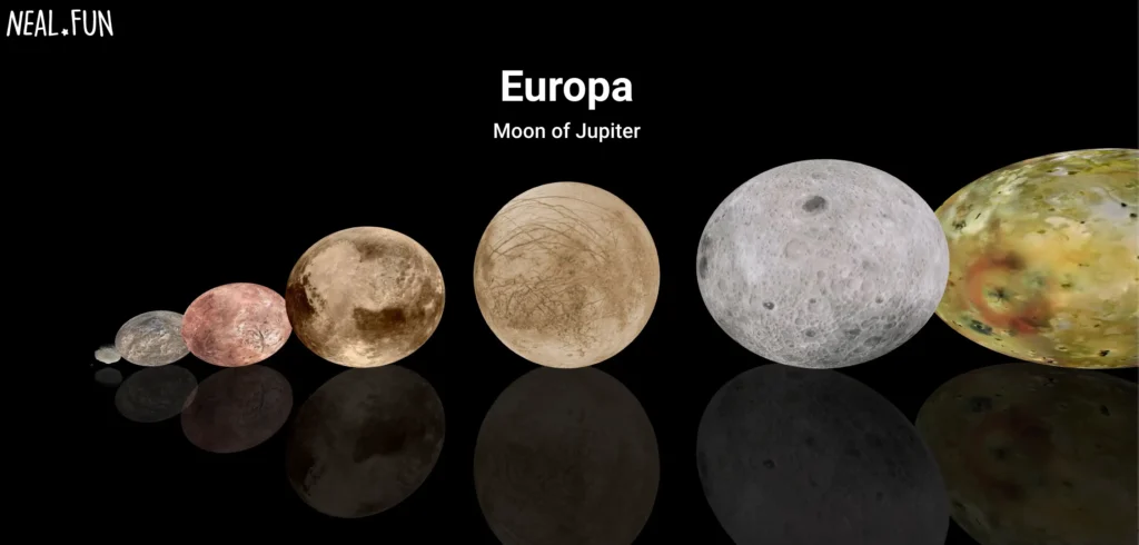 Neal Fun Size of Space interactive website showing the enormous scale of planets stars galaxies and the observable universe