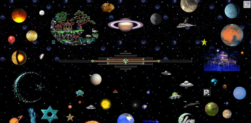 Cameron's World collage of archived GeoCities pages showing colorful graphics and 1990s personal websites.