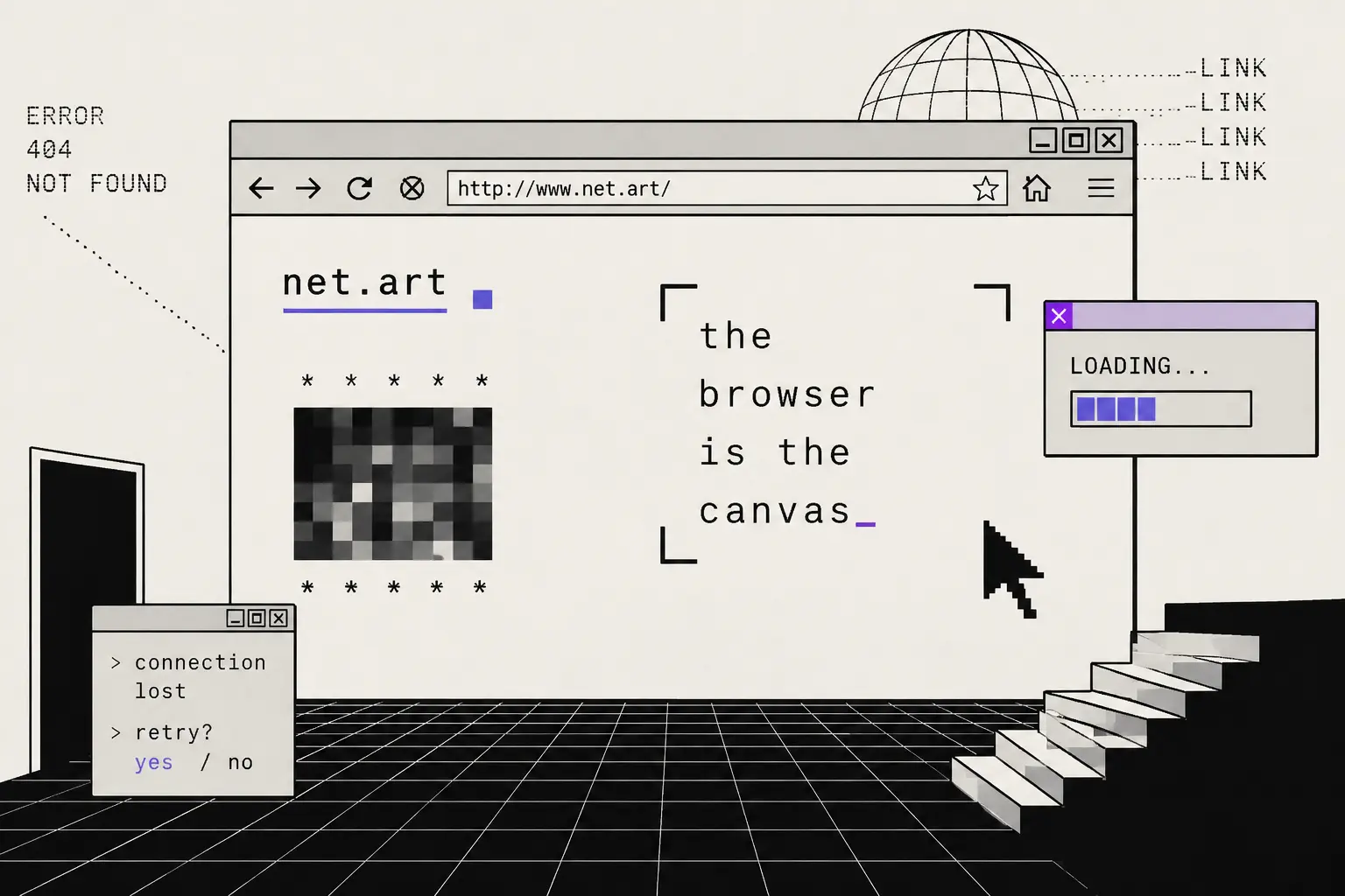 net art history and browser-based experimental art