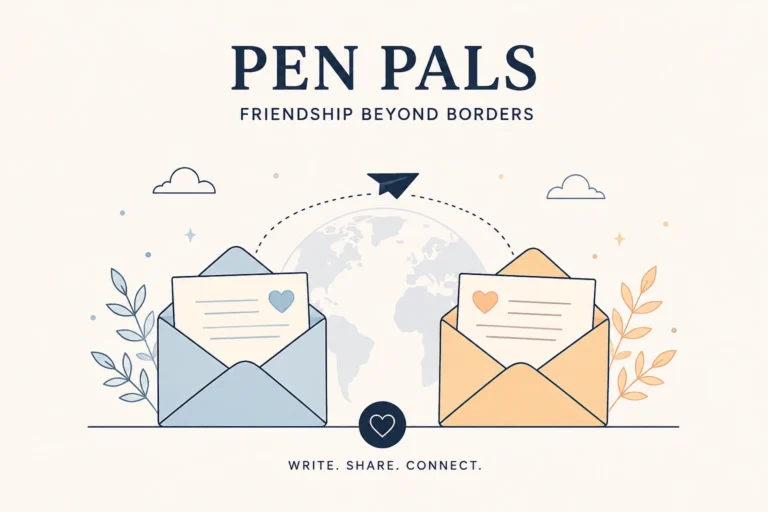 pen pal website for finding international friends and exchanging letters