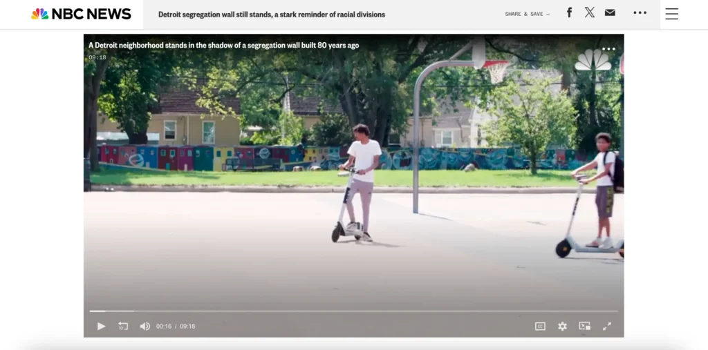 interactive web story about Detroit segregation and housing history nbc curiouxifyyyy 